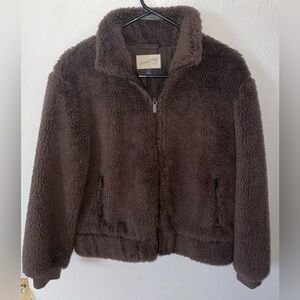 Brown Sherpa Jacket size S